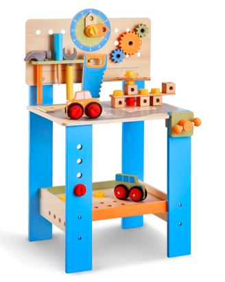 Banco da Lavoro Giocattolo per Bambini 62 Pezzi