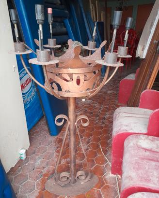 Lampada artigianale da terra