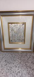 quadro vintage in rilievo