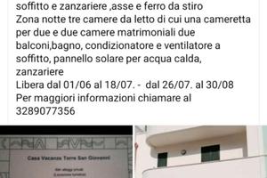 Casa vacanza torre san giovanni