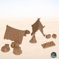 Fantasy Camp Terrain Set 10pcs RPG Tabletop