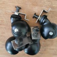 4 ruote girevoli a sfera