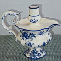 Vaso portacandela dipinto firmato