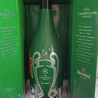 bottiglia birra Heineken celebrativa  champions