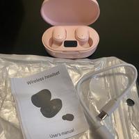 Cuffie wireless rosa