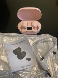 Cuffie wireless rosa