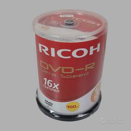 100x RICOH DVD-R 16X 4,7GB 120MIN ULTRA SPEED