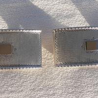 Coppia Portatovaglioli Argento 800 e Oro 750