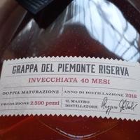 Grappa Luigi Francoli riserva del Piemonte 2018