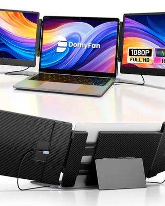 Domyfan S3 Monitor 14" Triplo per PC Portatile  