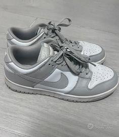 Nike Dunk Low Grigio Bianco 42 Nuove