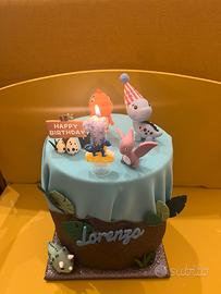 Torta finta dinosauri