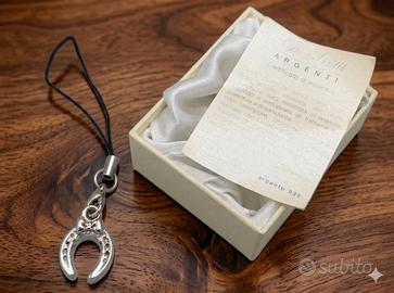Charm Ferro di Cavallo Portafortuna - ARGENTO 925