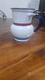 Brocca in ferro smaltata vintage anni 80