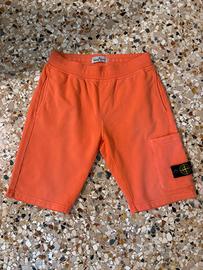 Stone Island Junior shorts in felpa di cotone