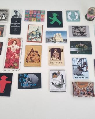 Magneti calamite da frigo lotto 26 pezzi souvenir