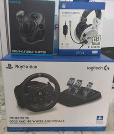 Volante Logitech +cambio+ cuffie PlayStation 