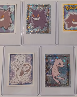 Lotto figurine Pokémon - Gengar, Mew e Mewtwo 