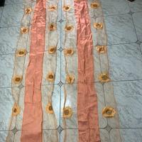 Coppia tende voile con girasoli  2 pannelli 210×50