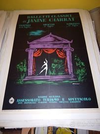 manifesto poster pubblicitario balletto classico