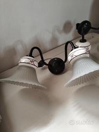 applique e lampadario stile country 