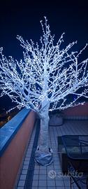 albero di natale h 3mt led bianchi 