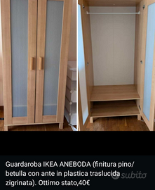 Armadio Guardaroba Ikea Aneboda