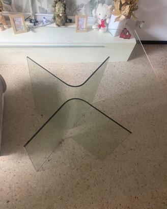 Tavolo da pranzo quadrato, in vetro