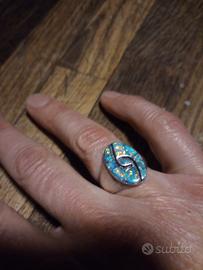 anello indiani d'america madreperla