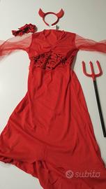 Costume carnevale  bambina, Diavoletta  7/9 anni