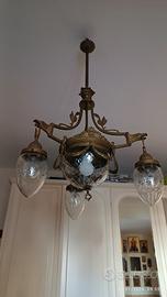 prestigioso lampadario antico "stile Littorio"