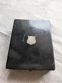 Scatola antica porta carte da gioco primi '900