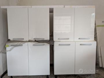 Pensili e basi cucina laccata bianca