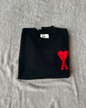 Maglione ami paris nero streetwear