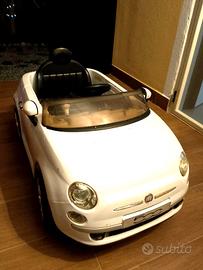 Fiat 500 elettrica bambini 12V bianca 