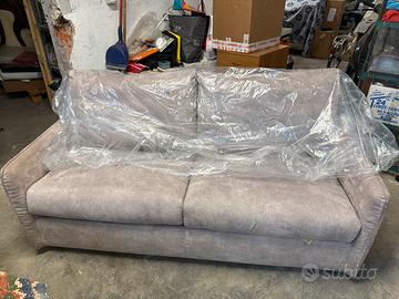 Divano letto moderno color tortora