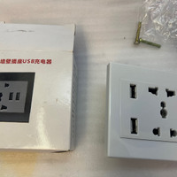 Presa spina universale da incasso + 2 USB Nuova