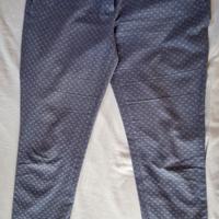 pantalone donna blu chiaro fantasia