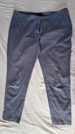 pantalone donna blu chiaro fantasia