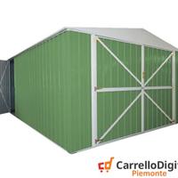 Box acciaio garage lamiera 360x600 verde chiaro