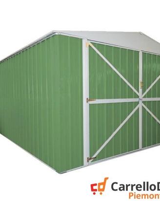Box acciaio garage lamiera 360x600 verde chiaro