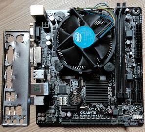 Scheda Madre Gigabye H110M-S2V + i3-7100