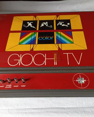 RE-EL Console vintage analogica "Giochi TV Color"