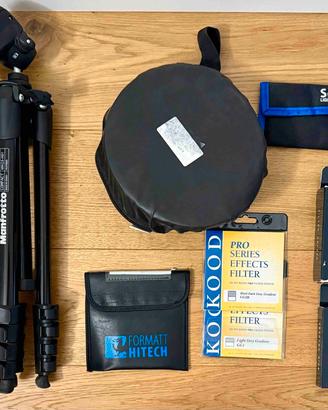 Lotto fotografia (cavalletto, flash, filtri, ecc.)