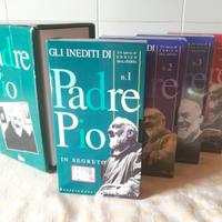 Cofanetto 4 cassette VHS Gli Inediti di Padre Pio