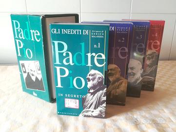 Cofanetto 4 cassette VHS Gli Inediti di Padre Pio
