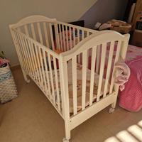 culla lettino con cassetto contenitore