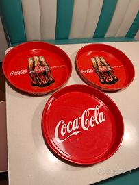 3 vassoi originali coca cola vintage.
Usati