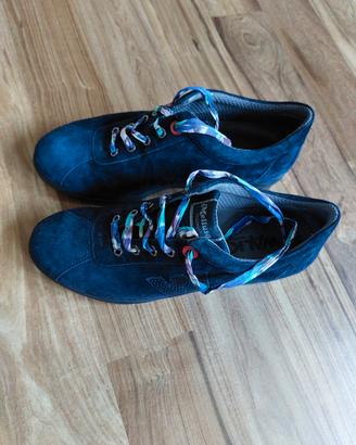 Sneakers Melluso Walk in camoscio blu