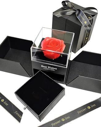 Scatolina con Rosa Eterna e Gioiello San Valentino